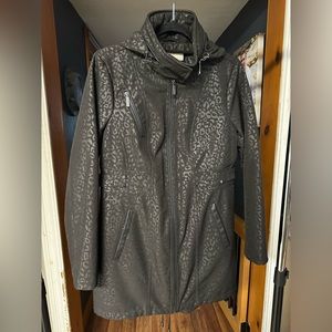 Michael Kors Trench Dress Coat Very Flattering Cheetah Animal Print Like…